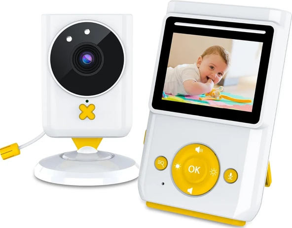 Bebek Monitörü, Kamera ve Sesli, HD Video Bebek Monitörü Ekranlı, Gece Görüşü, Yeni Anneler İçin ürün görseli 1
