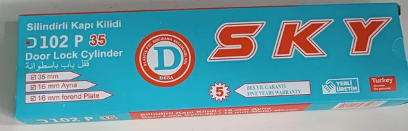 SİLİNDİRLİ PVC KAPI KİLİDİ ürün görseli 1