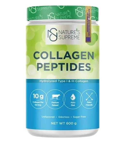 Cbtx Nature's Supreme Collagen Peptides Powder 600 Gr Aromasız ürün görseli 1