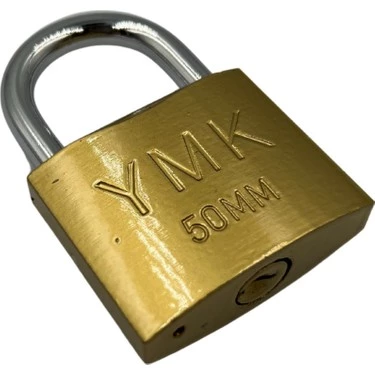 YMK Sarı Asma Kilit 50 MM YMK-1250B - Resim 2