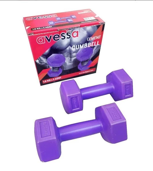 Avessa 2 Kg Plastik Dambıl DB-4141-2 ürün görseli 1