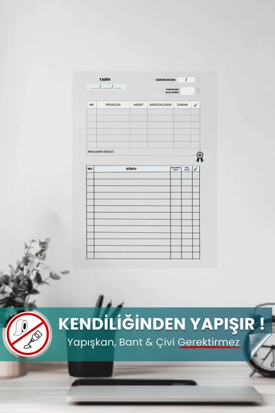 Pomodoro Tekniği Planlayıcı, Sihirli Kağıt, Ders Planlayıcı, İş Planlayıcı, Süresiz Planlayıcı ürün görseli 1