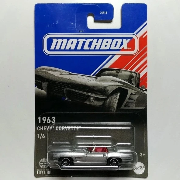 Matchbox Amerikan Cabrio Serisi - 1963 Chevy Corvette 1/6 ürün görseli 1