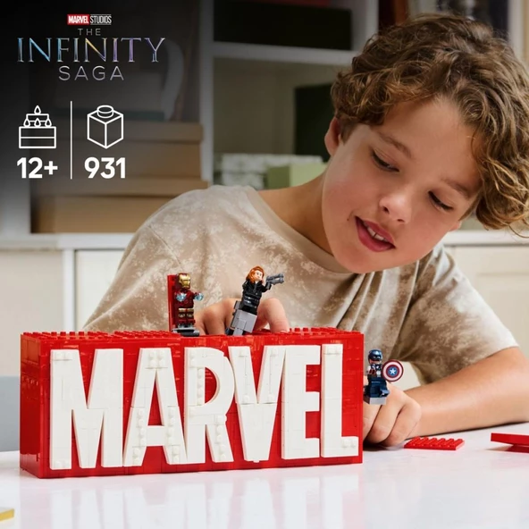 LEGO 76313 Marvel: MARVEL Logosu ve Minifigürleri - Resim 5
