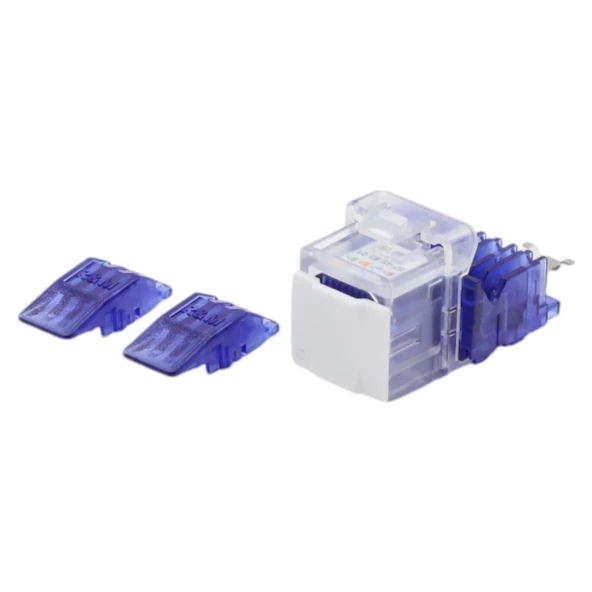 KEYSTONE JACK UTP CAT6 90 D BLUE-RED ürün görseli 1