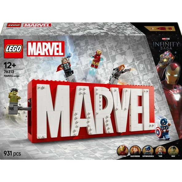 LEGO 76313 Marvel: MARVEL Logosu ve Minifigürleri - Resim 3