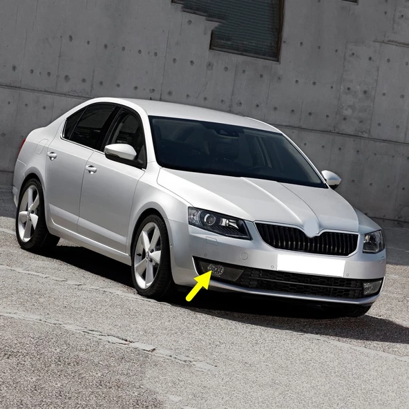 Skoda Octavia A7 2013-2017 Ön Sağ Sis Farı İçi Siyah 5E0941702E ürün görseli 1