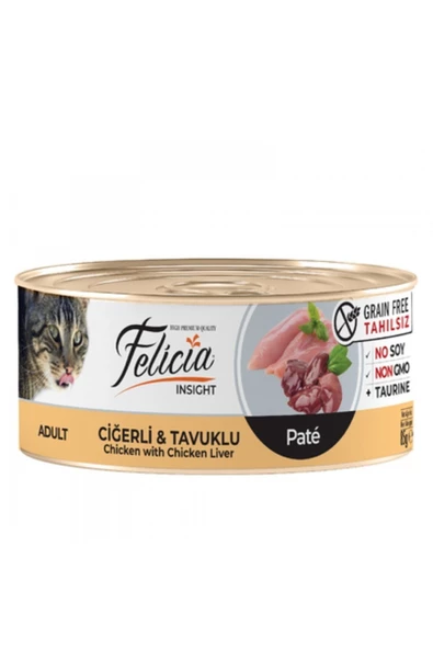 Baylanpet Felıcıa Tahılsız 85 Gr - Ciğerli Tavuklu Kıyılmış Konserve Kedi Maması 6x85gr ürün görseli 1