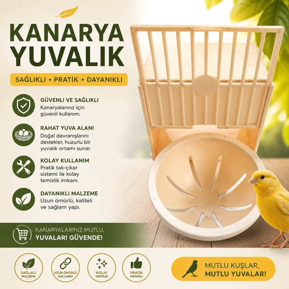 peturunsatis Kanarya Dış Yuvalık ( Plastik Kahve ) ürün görseli 1