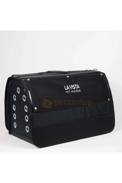 LAVİSTA Lavista Perdeli Jumbo Pet Taşıma Çantası Siyah ürün görseli 1
