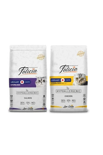 Felicia Somonlu Kısır Yetişkin Kedi Maması 2 Kg + Az Tahıllı Tavuklu Kısır Yetişkin Kedi Maması 2 Kg ürün görseli 1