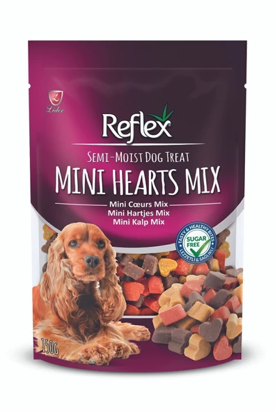 Reflex Plus Reflex Plusyarı Yumuşak Ödül Maması Mini Kalp Mix 150 gr ürün görseli 1