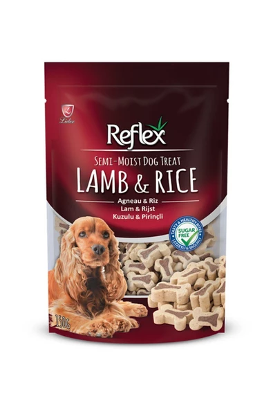 Reflex Plus Kuzu Etli Ve Pirinçli Küçük Irk Köpek Ödülü 150 gr ürün görseli 1