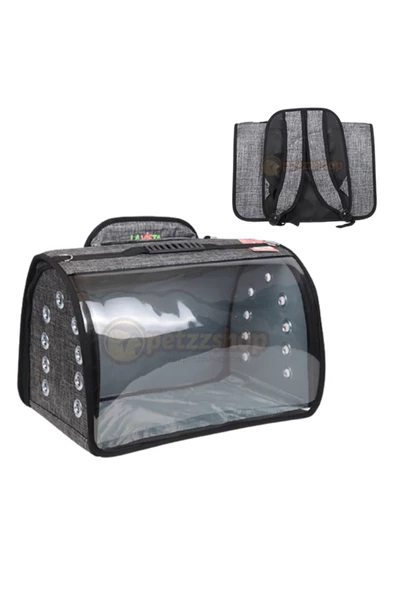 LAVİSTA Lavista Tomris Jumbo Pet Taşıma Çantası Gri 50x32x32h Cm ürün görseli 1