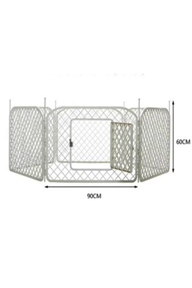 SKY TOPTAN Strong Plastik Köpek Oyun Bahçesi Çiti 6 Panel 90x60cm ürün görseli 1