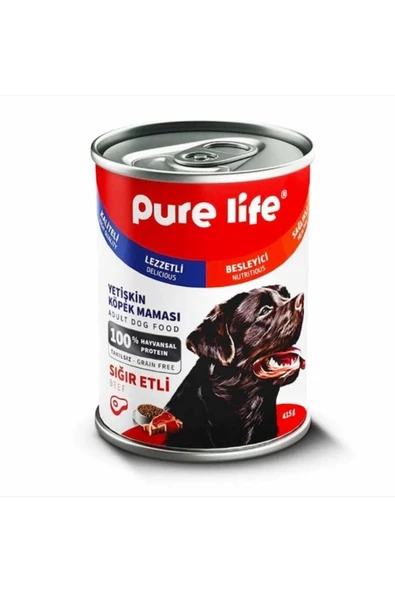 purelite Pure Life Yetişkin Köpek Konservesi Sığır Etli 6 Adet ürün görseli 1