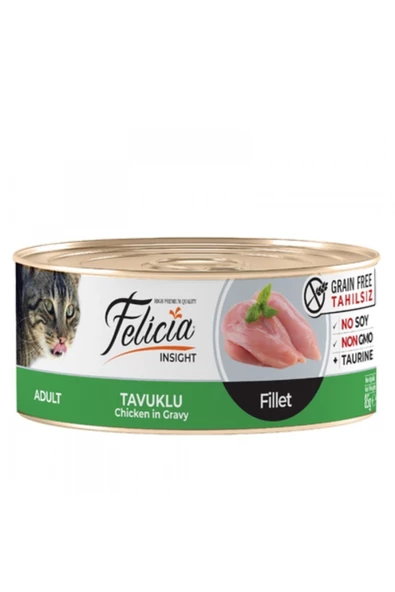 Baylanpet Felıcıa Tahılsız 85 Gr - Tavuklu Fileto Konserve Kedi Maması 6x85grm ürün görseli 1