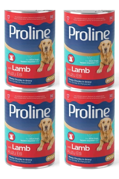Lider Proline Kuzu Etli Yetişkin Köpek Konserve Maması 400 Gr 4 Adet ürün görseli 1