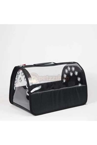LAVİSTA Lavista Şeffaf Flybag Pet Taşıma Çantası Siyah 26x43x27h Cm ürün görseli 1