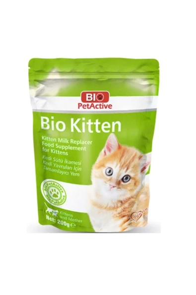 Bio PetActive Kitten Milk Powder 200 Gr Yavru Kedi Anne Süt Tozu ) ürün görseli 1