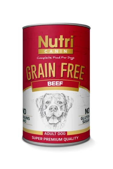 Nutri Canin Sığır Etli 400 gr Tahılsız, Tatlı Patatesli Yaş Maması ürün görseli 1