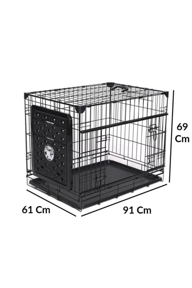 Flip Va204-elsw1 Katlanır Kapılı Köpek Kafes 91lx61wx69 H Cm ürün görseli 1
