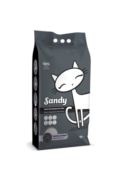 Sandy Aktif Karbon Kedi Kumu 10 Kg ürün görseli 1