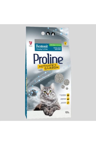 Pro Line Aktif Karbonlu Topaklanan Kedi Kumu 10 Lt ürün görseli 1