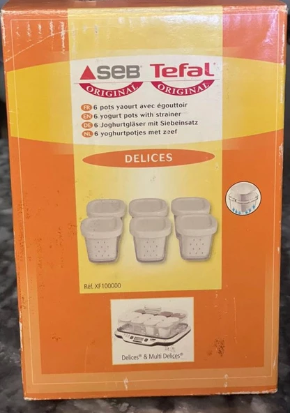 Tefal SEB YOĞURT YAPMA MAKİNESİ CAM KAVANOZ TAKIMI SEB YOĞURT YAPMA MAKİNESİ CAM KAVANOZ TAKIMI ürün görseli 1