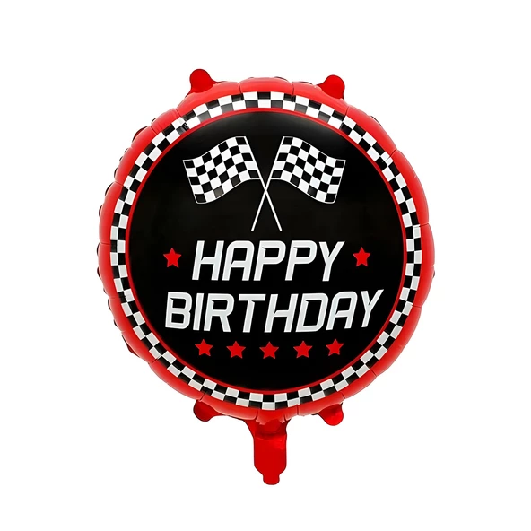 Damalı Happy Bırthday Baskılı 18 inç ürün görseli 1