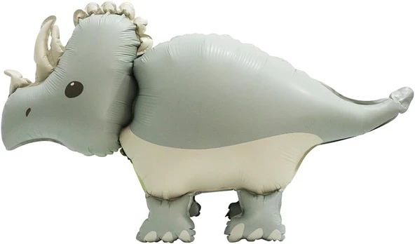 Retro Triceratops Dinozor Folyo Balon 69x41 cm ürün görseli 1