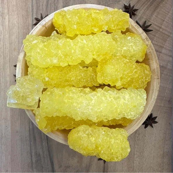 Zencefilli Nöbet Şekeri 300 gr Kristal Şeker (nebat) Zencefilli  Polat Şekeri ürün görseli 1