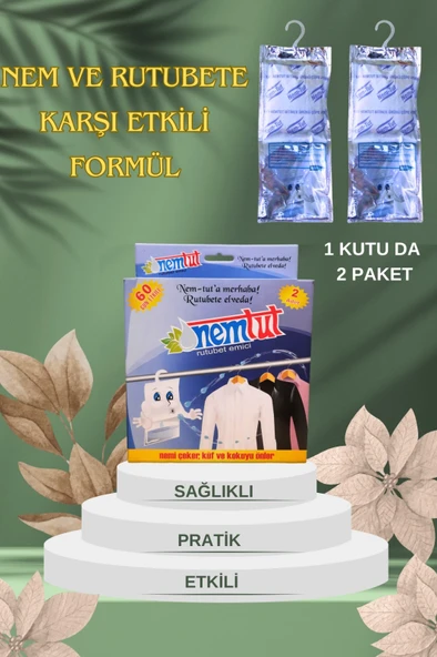 Nem Tutucu Giderici Rutubet Emici Kötü Koku Giderici Küf Ve Korozyon Önleyici 1 Kutu 2 Paket 1 Kg ürün görseli 1