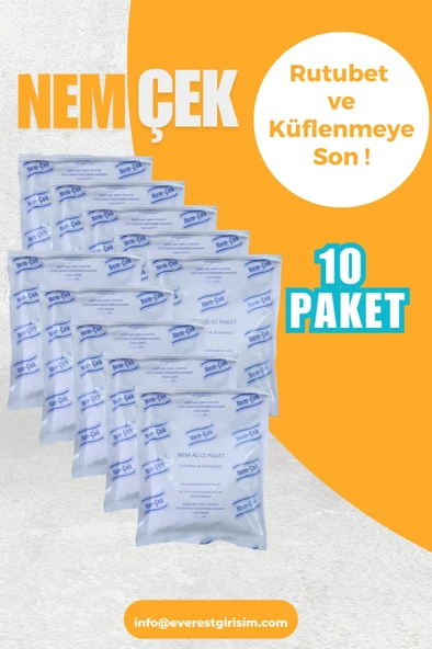 Rutubet Nem Korozyon Buhar Terleme Çekici Alıcı Tutucu Giderici Önleyici (10 PAKET) 2500 gr ürün görseli 1
