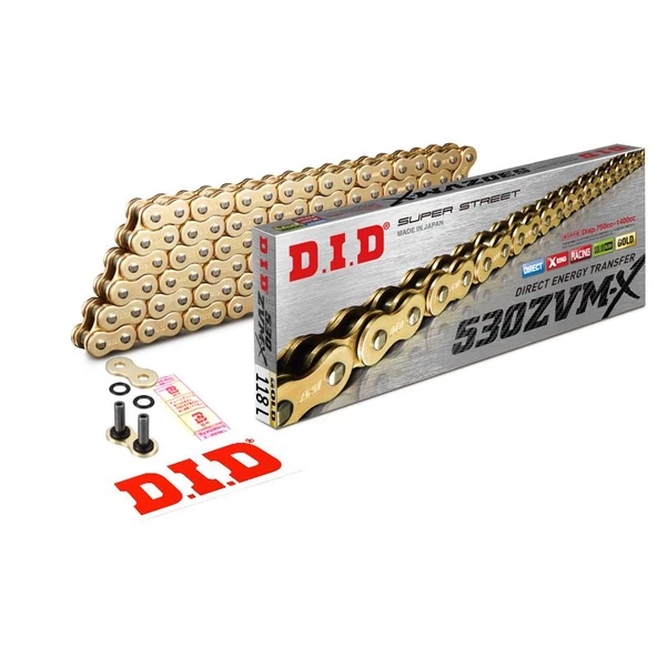 Did 530-118Zvm-x 2008-2024 Suzuki GSX-R 1300 Hayabusa Uyumlu Zincir Zvm-x Xring Gold (Sarı) Renk ürün görseli 1