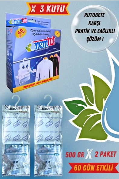 Rutubet Ve Nem Karşı Etkili Koku Küf Ve Korozyon Önleyici 3 Kutu 6 Paket 3 Kg ürün görseli 1