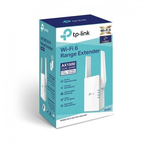 TP-LINK AX1500 Wi-Fi Range Extender RE505X - Resim 2