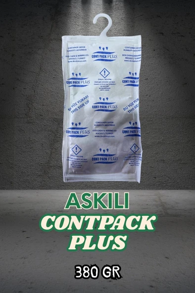 Contpack Plus Askılı Nem Alıcı Rutubet Engelleyici Konteyner Kurutucu 3 Adet 1140 Gr. ürün görseli 1