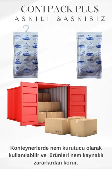 Contpack Plus Askısız Nem Alıcı Rutubet Engelleyici Konteyner Kurutucu 20 Adet 7600 Gr. ürün görseli 1