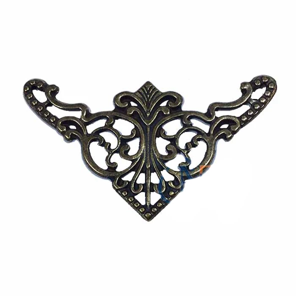 Dekoratif Köşe Süsü, Köşelik - Büyük, 31x55mm, Antik, 1 Adet ürün görseli 1