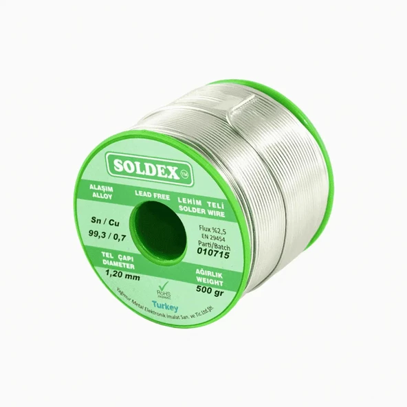 SCN100 Gümüşsüz Özel Alaşım Lehim Teli 500 Gr - 1 mm ürün görseli 1