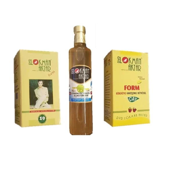 Form Macun + Saldanozlu Elma Sirkesi + Form Çay Birarada 3'lü set, Lokman Aktar ürün görseli 1