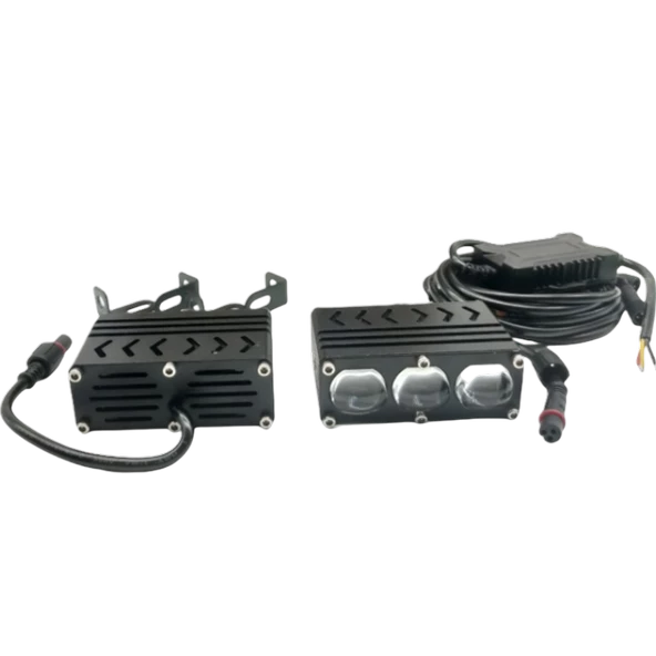 Offroad sis lambası 3 led beyaz 55w sarı 55w 12-80v /  LASS398 ürün görseli 1