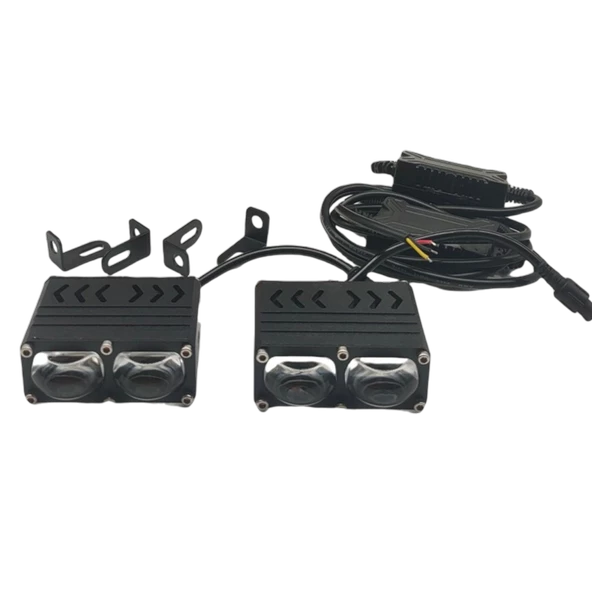 Offroad sis lambası 7.2 x 5.6 x 3cm 2 led beyaz 45w sarı 45w 12-80v /  LASS397 ürün görseli 1