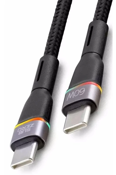 Redmi K50 K50 Pro K50 Ultra  Şarj Kablosu Type-C to TypeC 60W RGB Hızlı Şarj 1M SBZ-CL13 ürün görseli 1