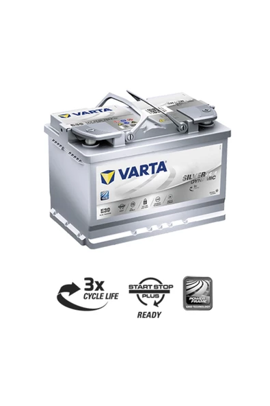 Varta E39 Agm Start Stop Aküsü 70ah – 2024 ürün görseli 1