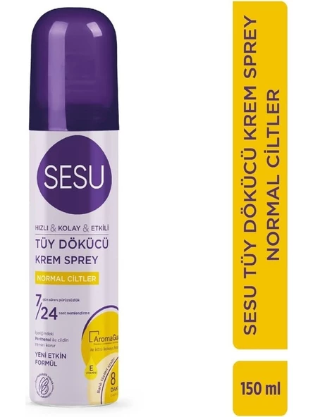 Sesu Normal Ciltler Için Tüy Dökücü Krem Sprey 150 ml ürün görseli 1