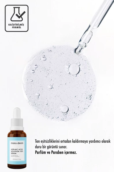 Maru.Derm Maruderm Azelaik Asit Solüsyon %10 Aydınlatıcı Leke Karşıtı Cilt Bakım Serumu 30 ML ürün görseli 1