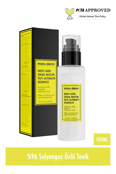 Maru.Derm Next-Gen Snail Mucin 96% Ultimate Essence100ML - Salyangoz Özlü Nemlendirici ve Besleyici Tonik ürün görseli 1