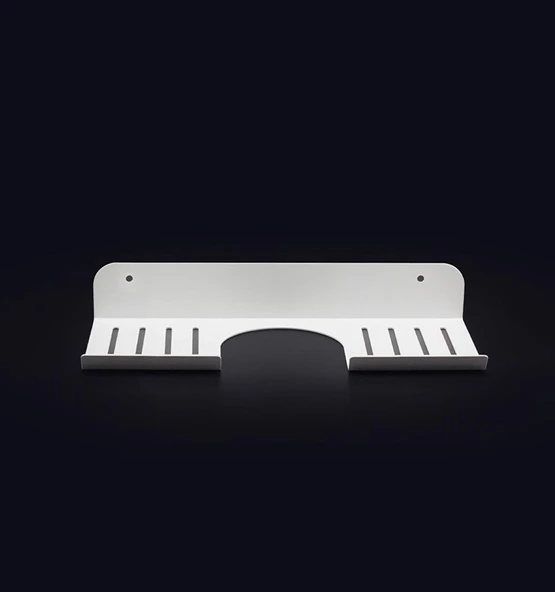 Metal Banyo Mutfak Düzenleyici Mutfak Organizer Şampuan Rafı 30 Cm Beyaz ürün görseli 1